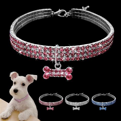 small dog rhinestone collars